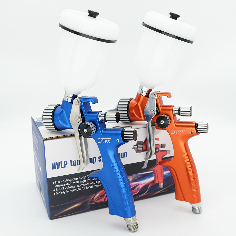 Airbrush Kit With Mini Compressor - Baru 0.5Mm/0.8Mm/1.0Mm/1.2Mm Nosel Profesional HVLP Pistol
