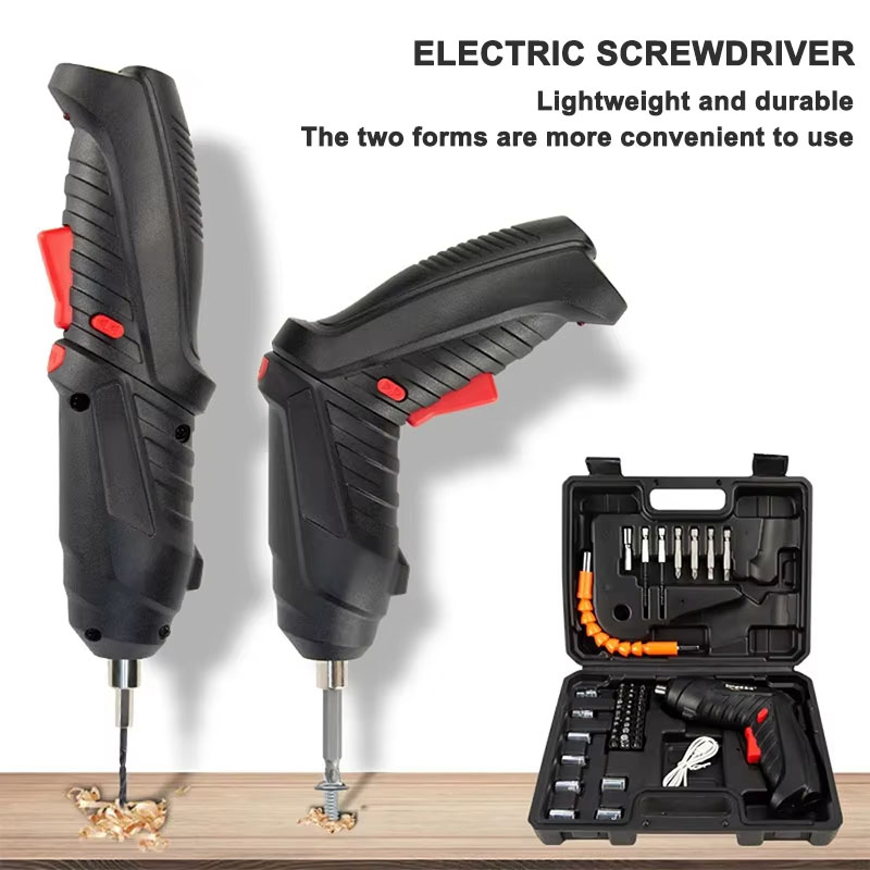 Electric Screwdriver Rechargeable Usb - Set Obeng Listrik 3.6V Alat Listrik