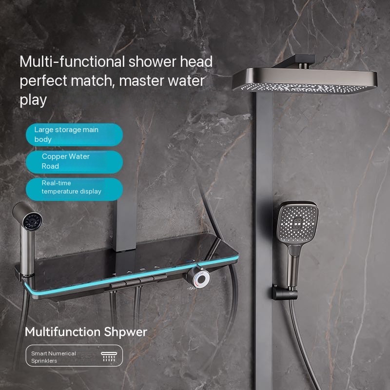 Plumbing - Set Shower Kamar Mandi dengan Lampu