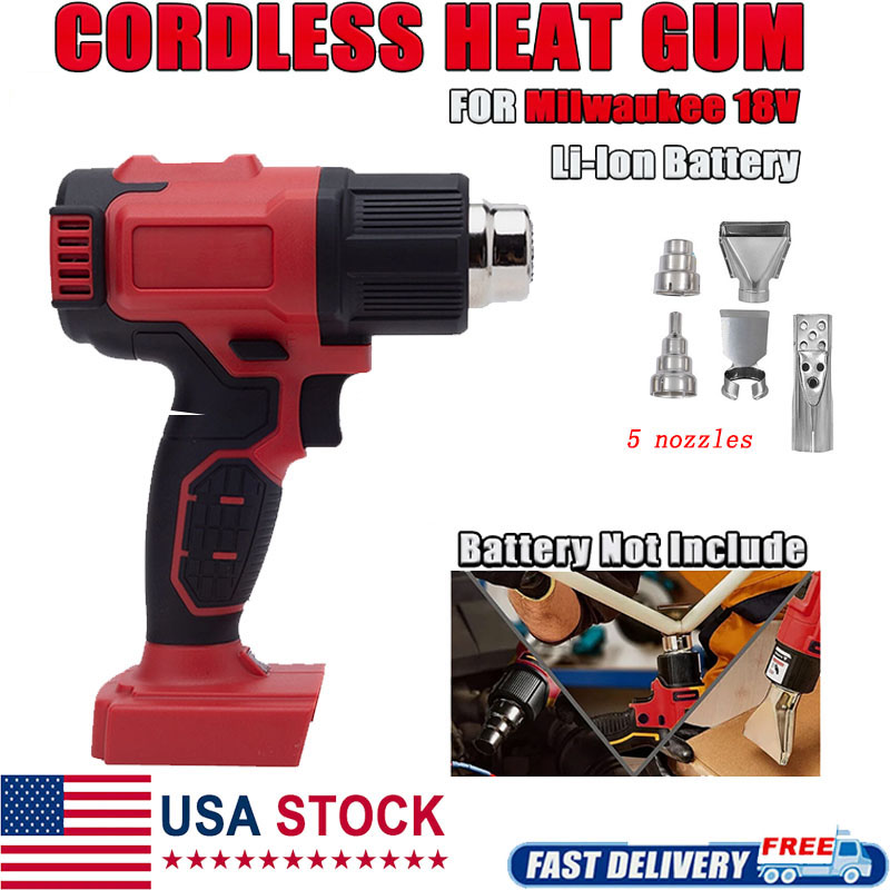 Cordless Heat Gun For Shrink Tubing - Pistol Panas Tanpa Kabel Kompatibel dengan