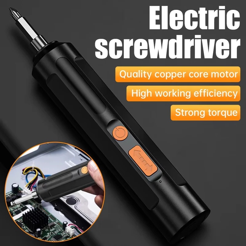 Electric Screwdriver Rechargeable Usb - Obeng Listrik Baterai Isi Ulang Obeng