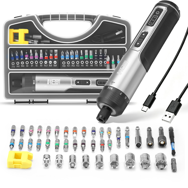 Electric Screwdriver Rechargeable Usb - Set Mata Obeng Elektrik Tanpa Kabel