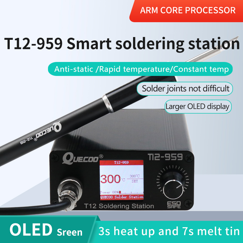 Digital Soldering Station T12 - Stasiun Penyolderan T12-959 V5.1, Solder Elektronik