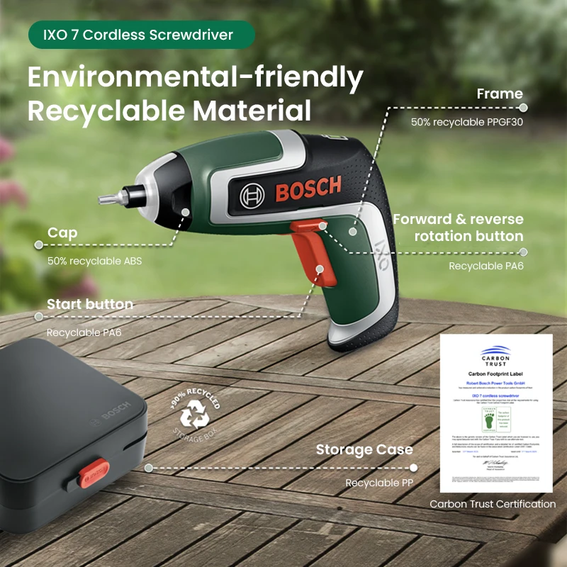 Electric Screwdriver Rechargeable Usb - Obeng Tanpa Kabel Bosch IXO 7