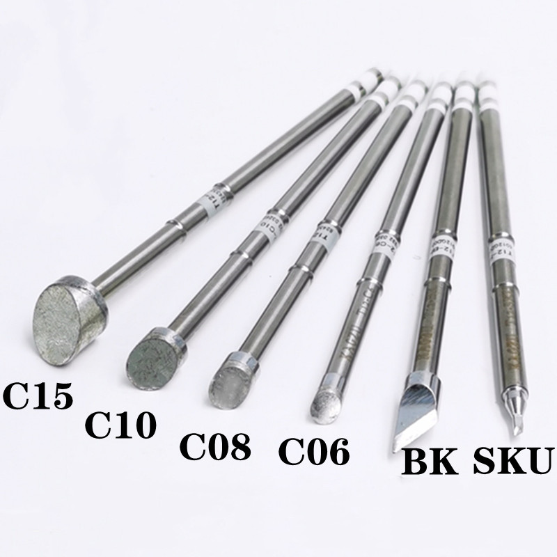 Digital Soldering Station T12 - KAGZU T12-BK/SKU/C6/C8/C10/C15 Seri Ujung Besi Las