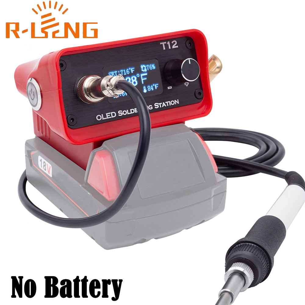 Digital Soldering Station T12 - Stasiun besi solder T12 OLED Stasiun