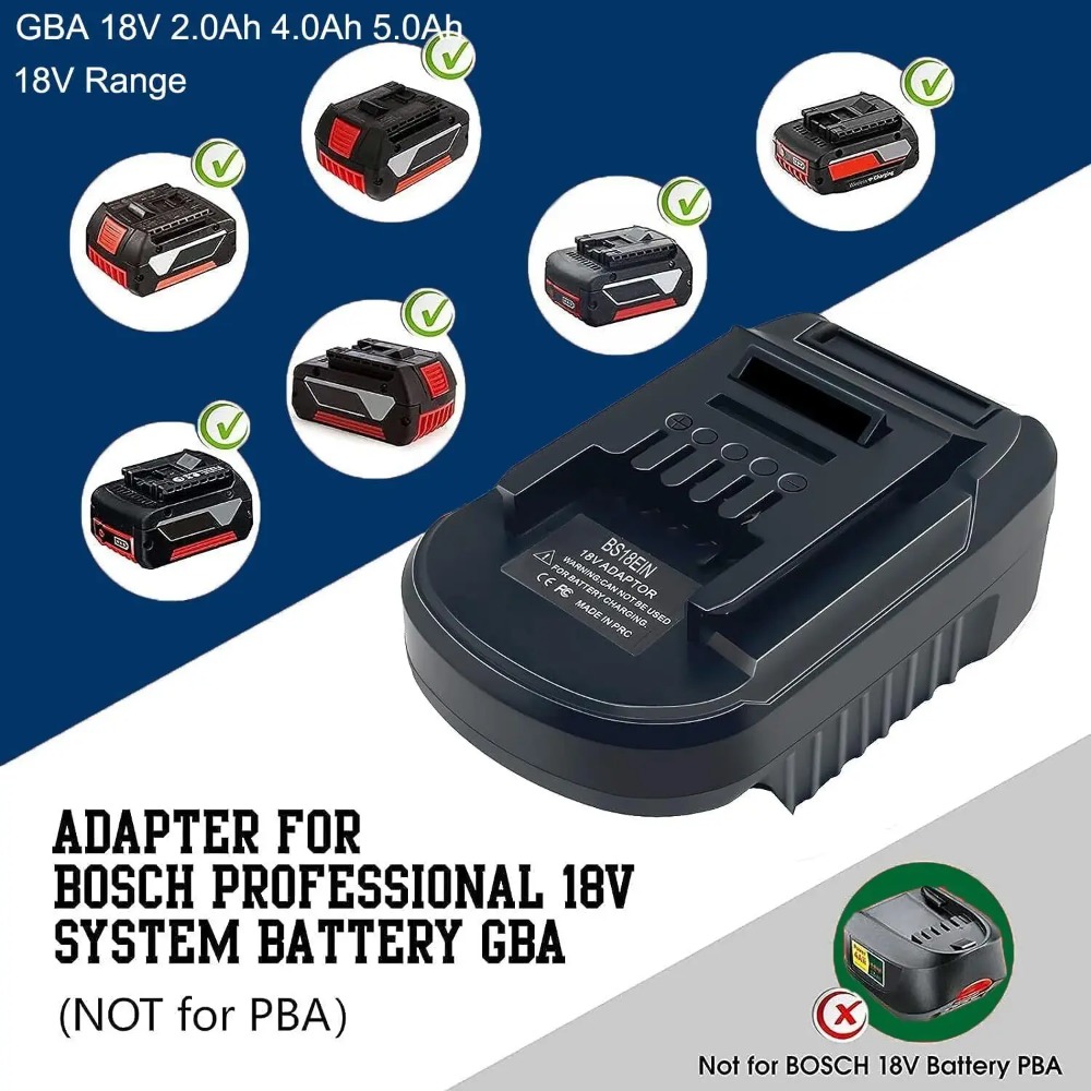 Brushless Cordless Electric Drill 18V - Adaptor Baterai BS18EIN untuk Konverter Baterai