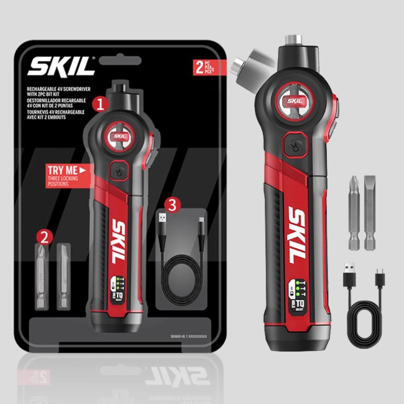 Electric Screwdriver Rechargeable Usb - SKIL 5619 Set obeng listrik Mini