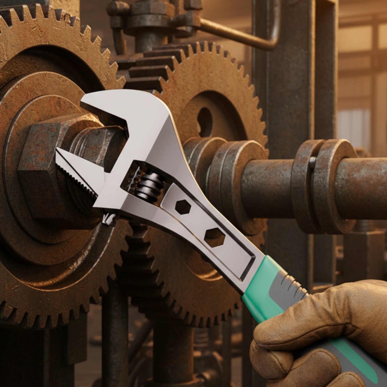 Plumbing - Kunci Pas Bergigi yang Dapat Disesuaikan,