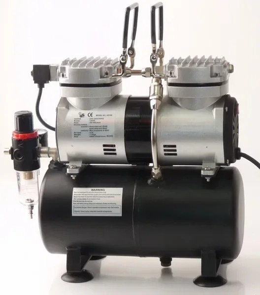 Airbrush Kit With Mini Compressor - Untuk Kit Kompresor Airbrush Mini AS196