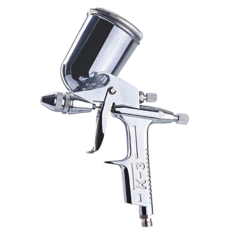 Airbrush Kit With Mini Compressor - Pistol semprot Mini 125ml, mulut pipa