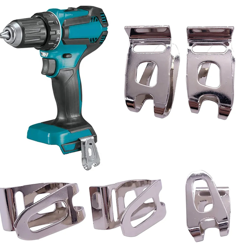Brushless Cordless Electric Drill 18V - Kepala bor elektrik dengan sekrup, klip