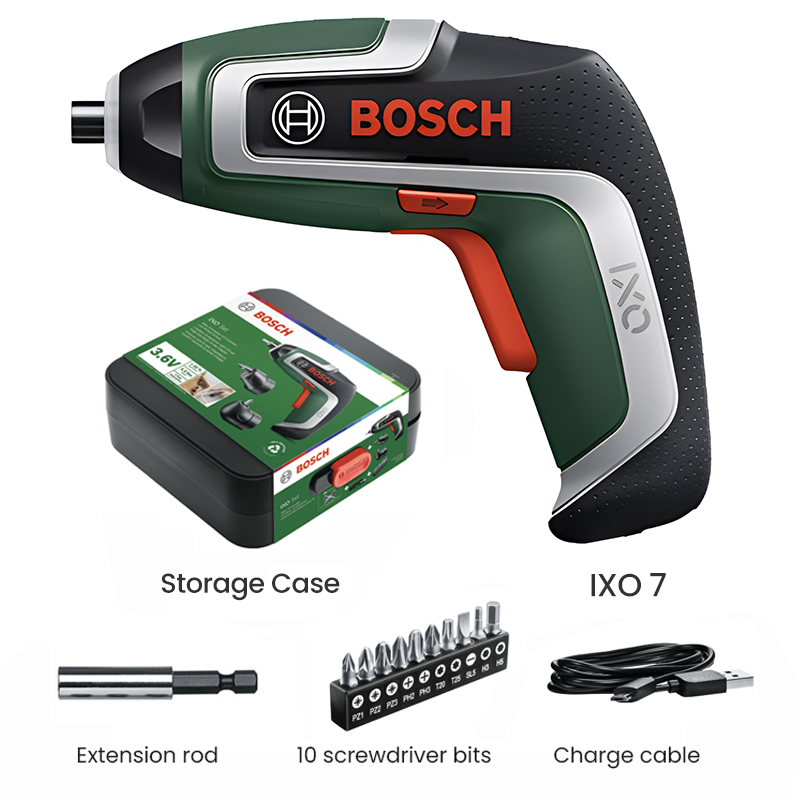 Electric Screwdriver Rechargeable Usb - Obeng Elektrik Mini Nirkabel Bosch IXO