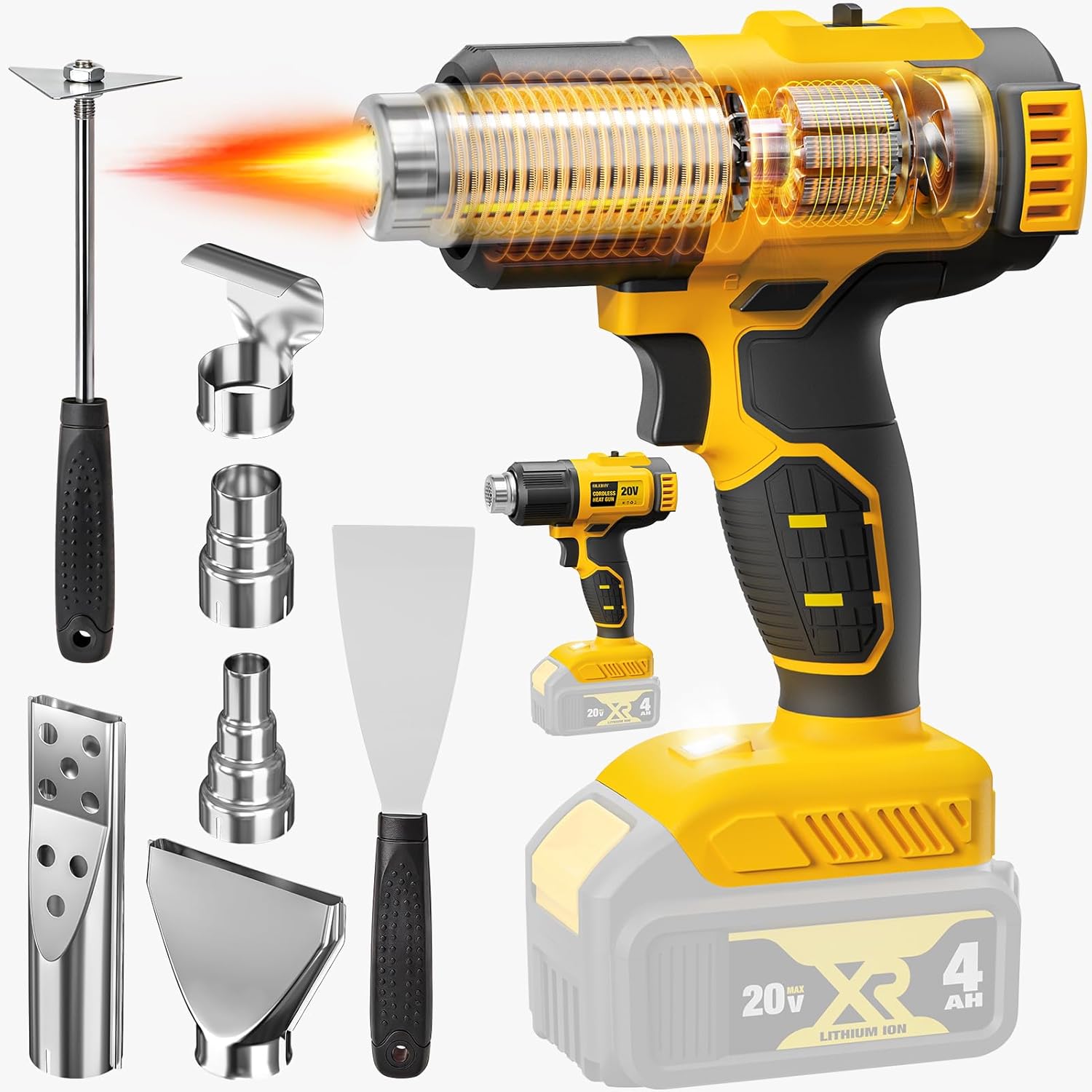 Cordless Heat Gun For Shrink Tubing - Pistol Panas Tanpa Kabel Kompatibel dengan
