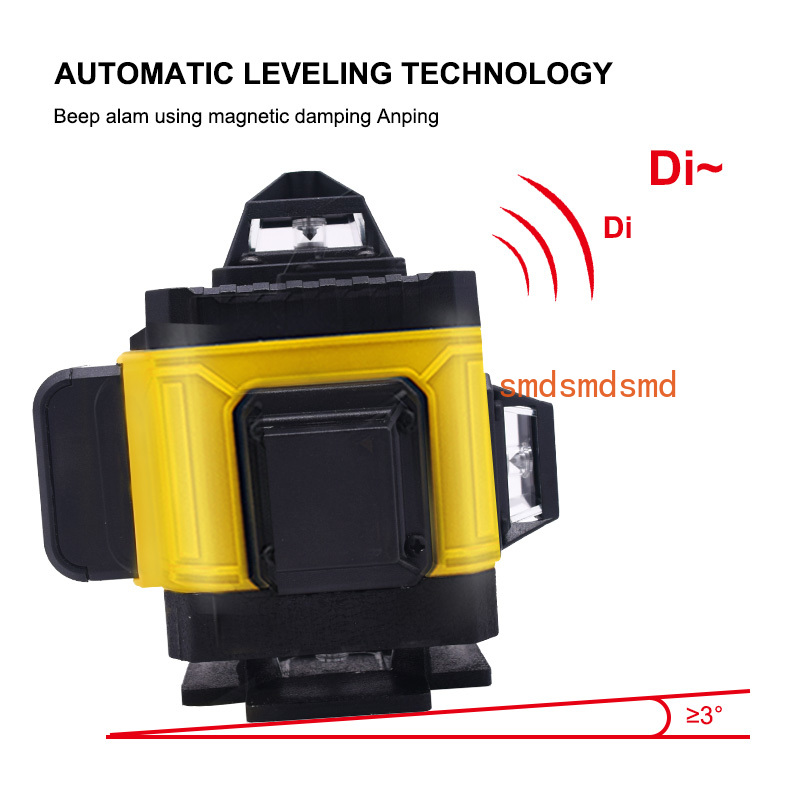 16 Garis 4D Laser Level Garis  - Laser Level 16 Lines 4D Green ulasan dan harga