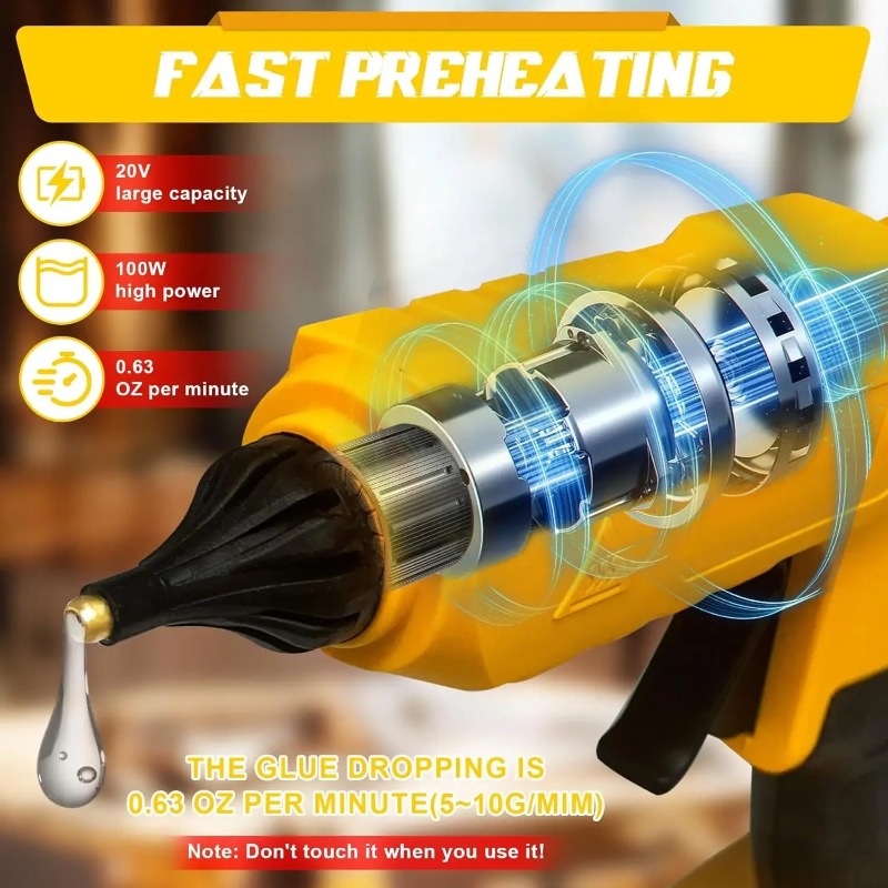 Pistol Lem Panas Tanpa Kabel A - Hot Melt Glue Gun Cordless ulasan dan harga