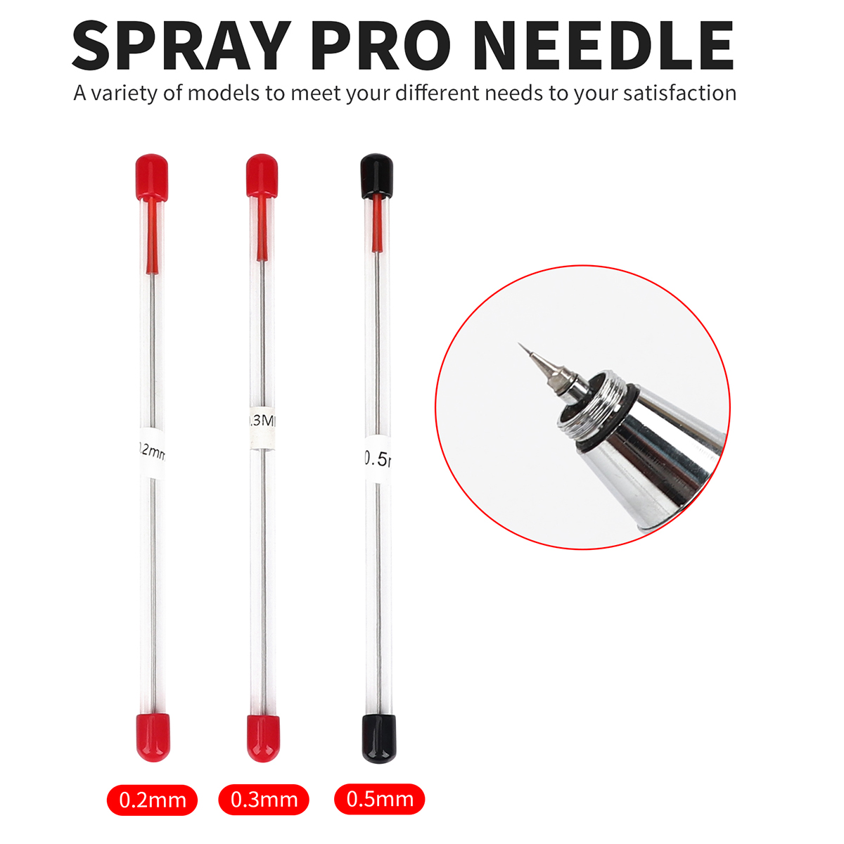 3Pcs Set 0.2/0.3/0.5Mm Airbrus - Airbrush Kit With Mini Compressor ulasan dan harga