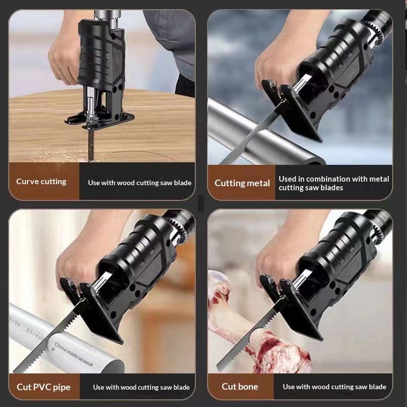 ♥ Adaptor Bor Listrik ke Gerga - Reciprocating Saw Attachment Drill ulasan dan harga
