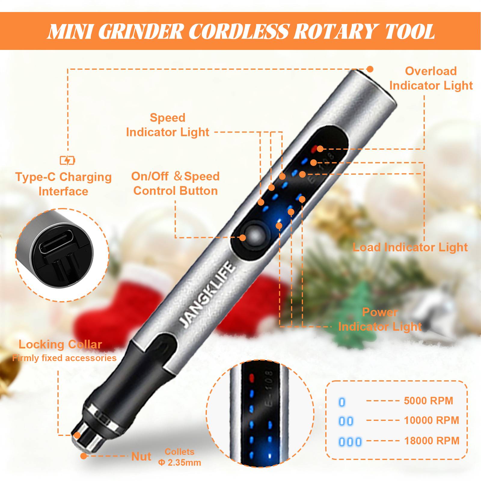 Kit peralatan putar nirkabel U - Cordless Rotary Tool Kit Accessories ulasan dan harga