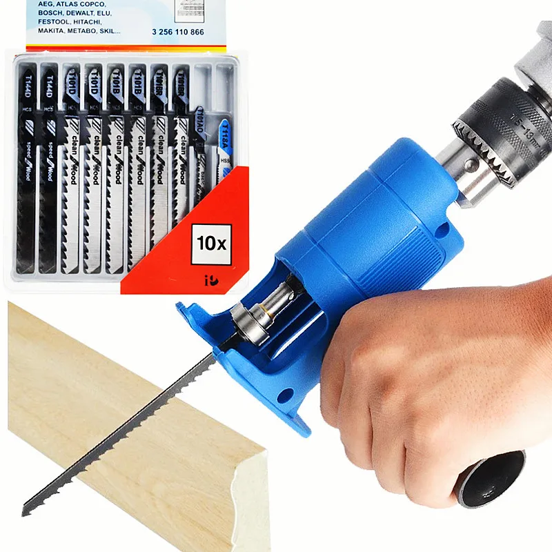 Adaptor gergaji listrik bolak- - Reciprocating Saw Attachment Drill ulasan dan harga