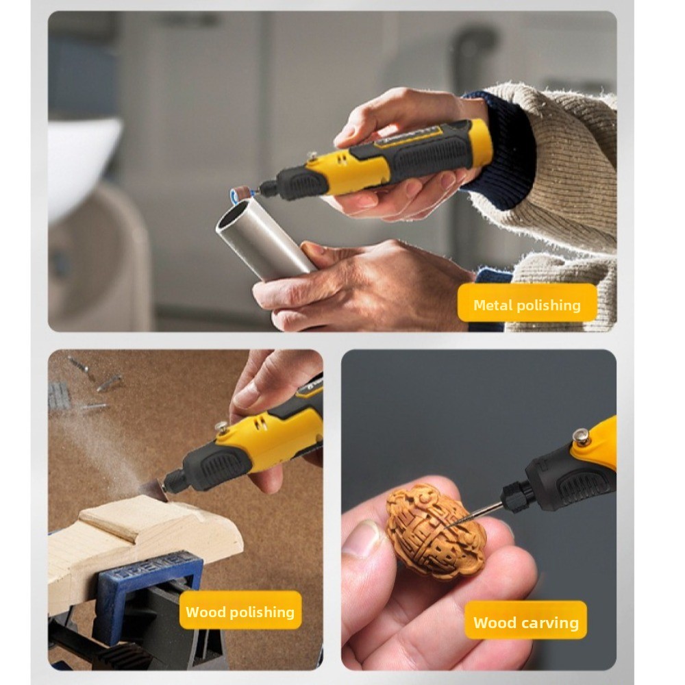 Alat Gerinda Mini Tanpa Kabel  - Cordless Rotary Tool Kit Accessories ulasan dan harga