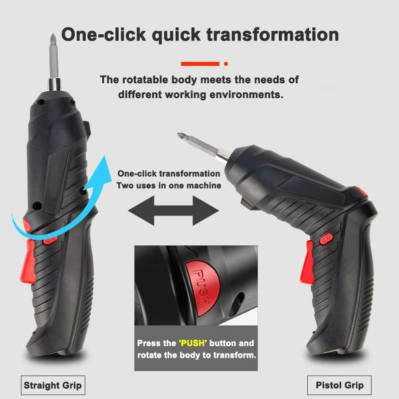 Set Obeng Listrik 3.6V Alat Li - Electric Screwdriver Rechargeable Usb ulasan dan harga