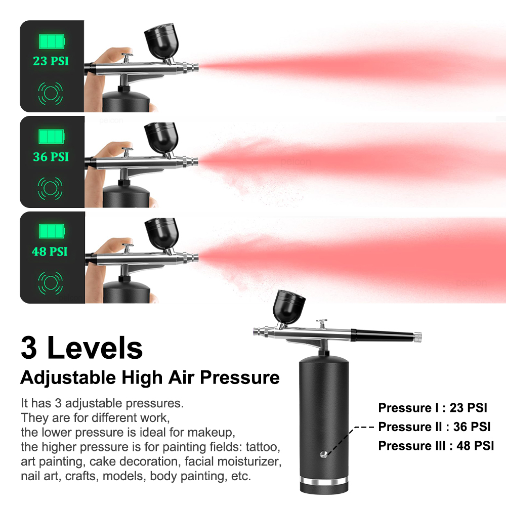 Airbrush dengan Kompresor, Air - Airbrush Kit With Mini Compressor ulasan dan harga