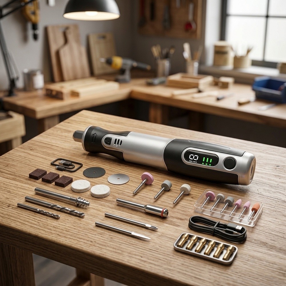 Kit Alat Rotary Elektrik Tanpa - Cordless Rotary Tool Kit Accessories ulasan dan harga