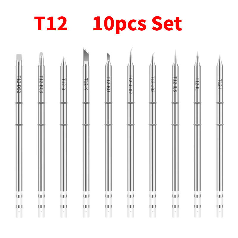 10 Buah Set Ujung Besi Solder  - Digital Soldering Station T12 ulasan dan harga