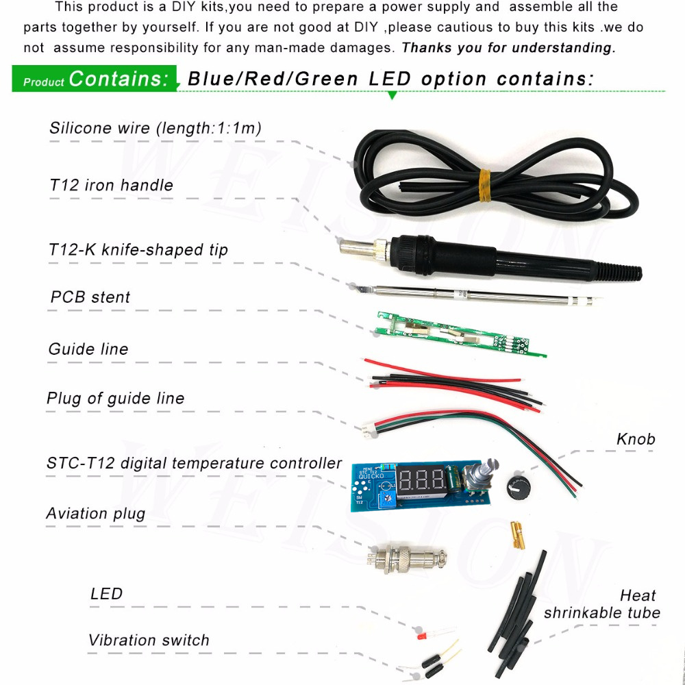 STC-T12 kit solder besi DIY/Un - Digital Soldering Station T12 ulasan dan harga