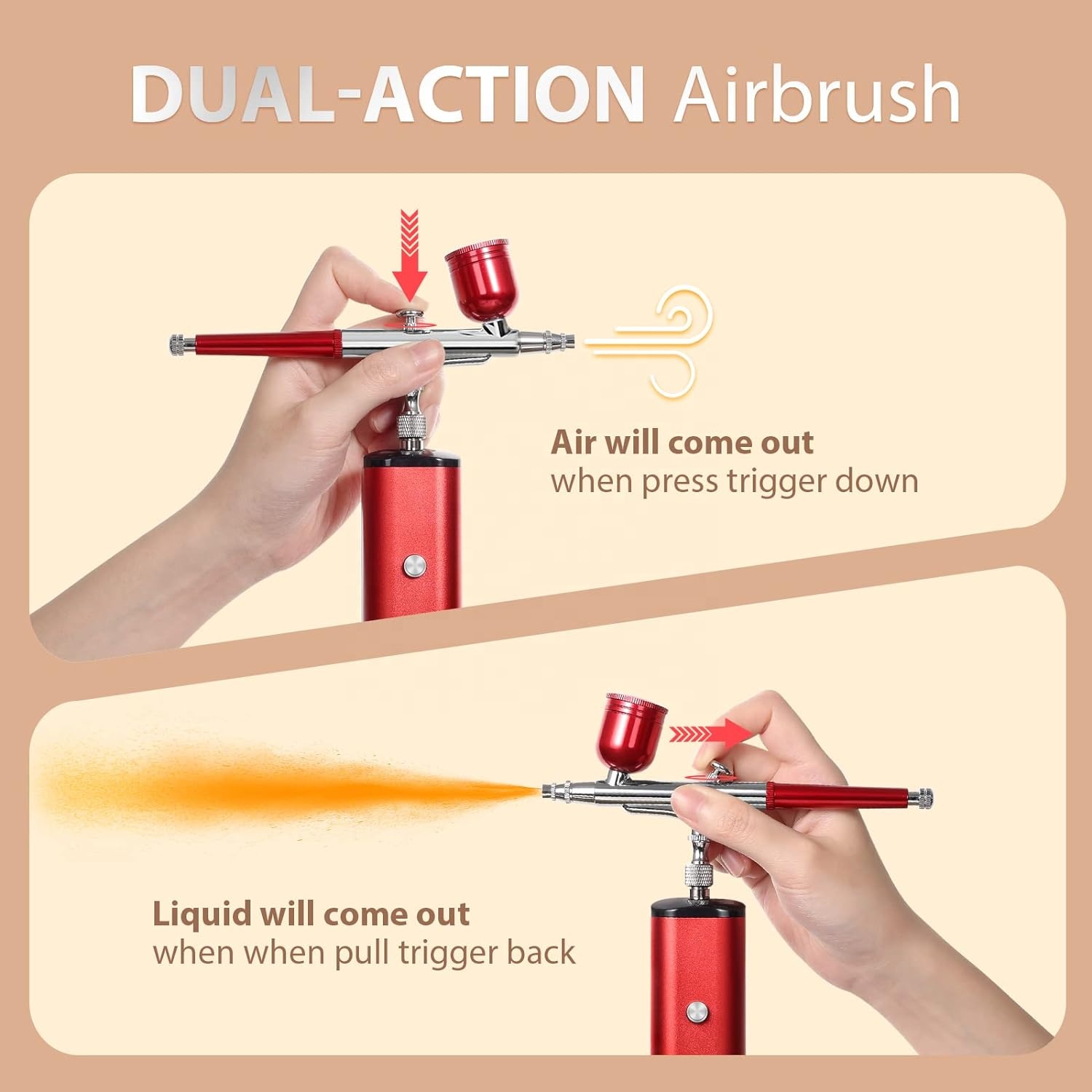 Kit Airbrush dengan Kompresor, - Airbrush Kit With Mini Compressor ulasan dan harga