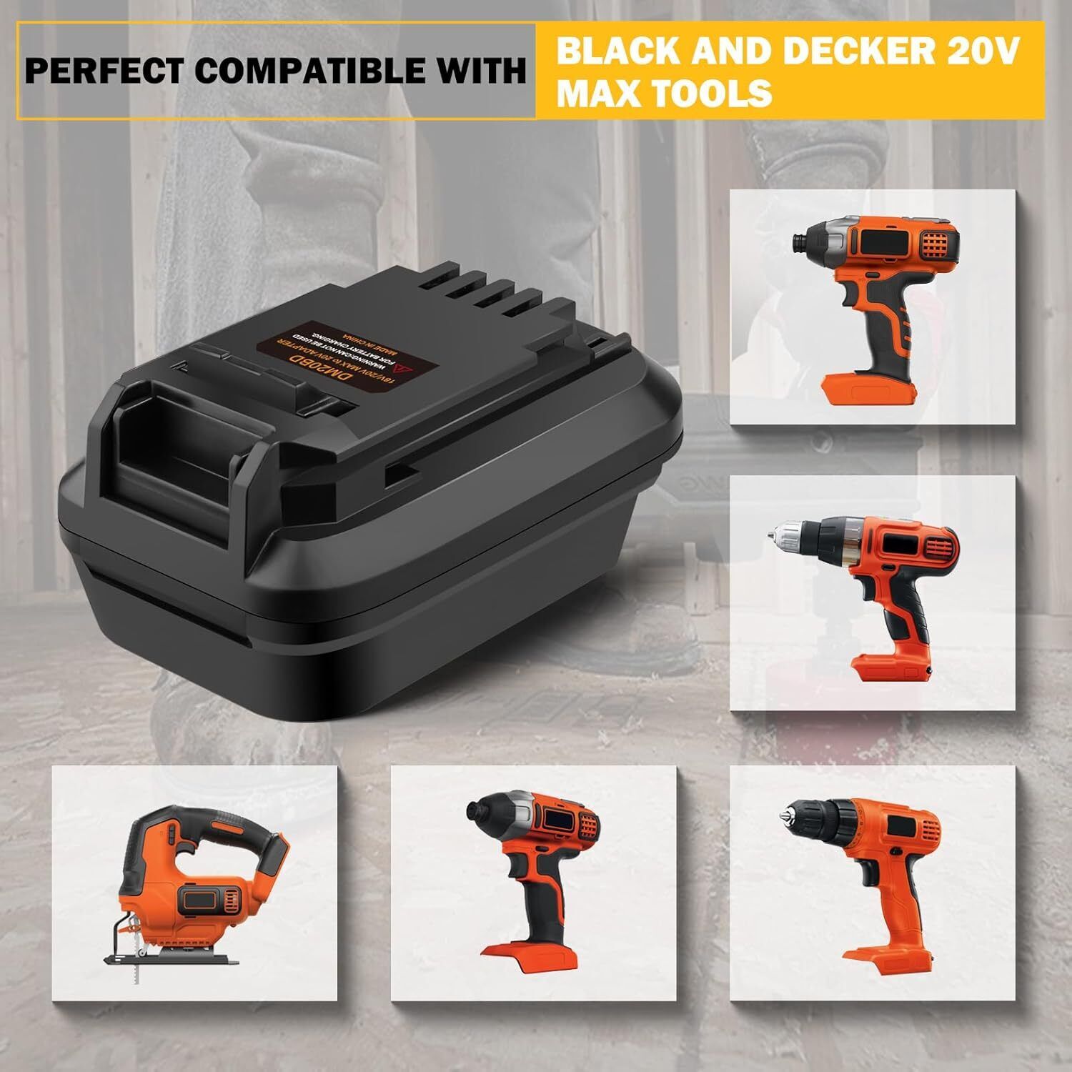 Adaptor Baterai DM20BD untuk D - Brushless Cordless Electric Drill 18V ulasan dan harga