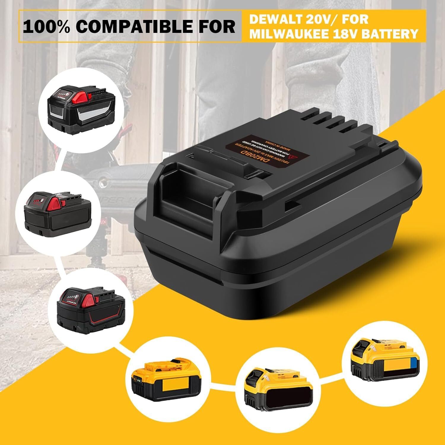 Adaptor Baterai DM20BD untuk D - Brushless Cordless Electric Drill 18V ulasan dan harga