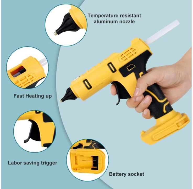Pistol lem panas genggam elekt - Hot Melt Glue Gun Cordless ulasan dan harga