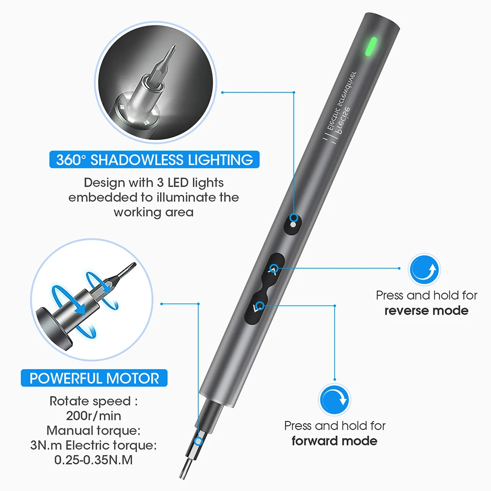 Set Obeng Elektrik Presisi 62/ - Electric Screwdriver Rechargeable Usb ulasan dan harga