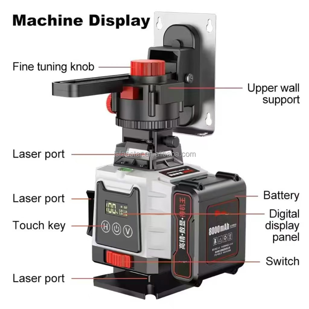 ATVNew Digital 16 Garis Laser  - Laser Level 16 Lines 4D Green ulasan dan harga