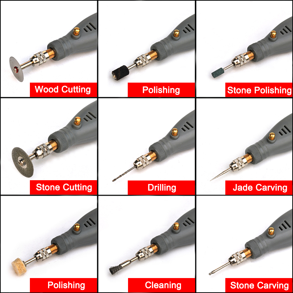 NEWACALOX Kit Alat Putar Kecep - Cordless Rotary Tool Kit Accessories ulasan dan harga