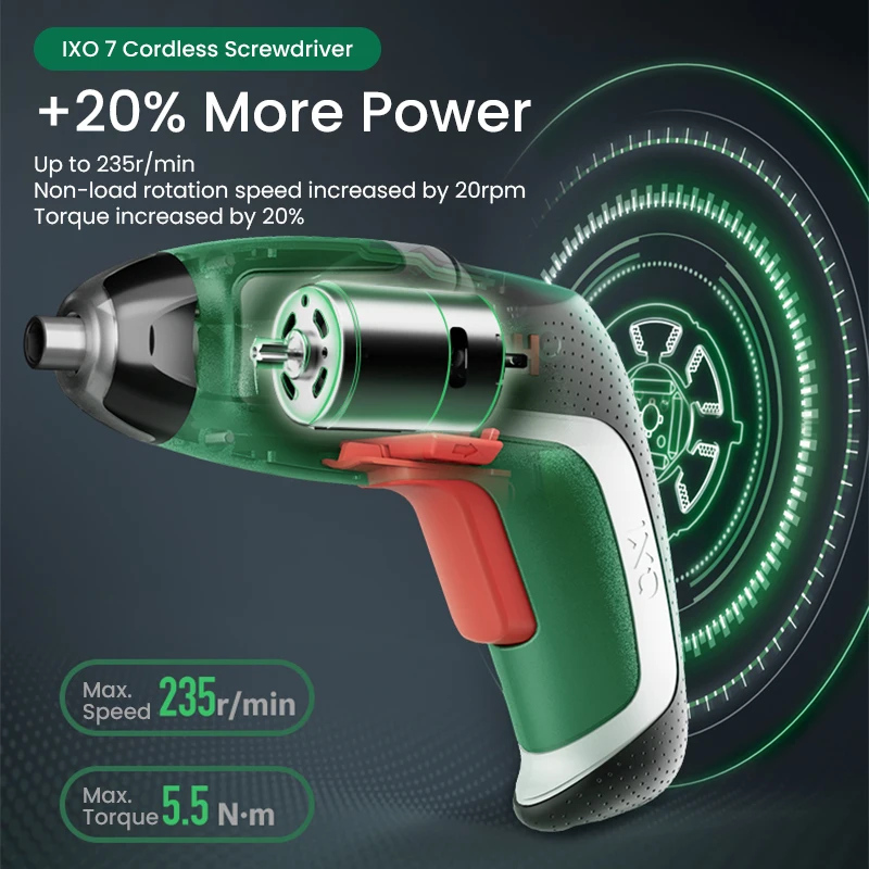 Obeng Tanpa Kabel Bosch IXO 7  - Electric Screwdriver Rechargeable Usb ulasan dan harga