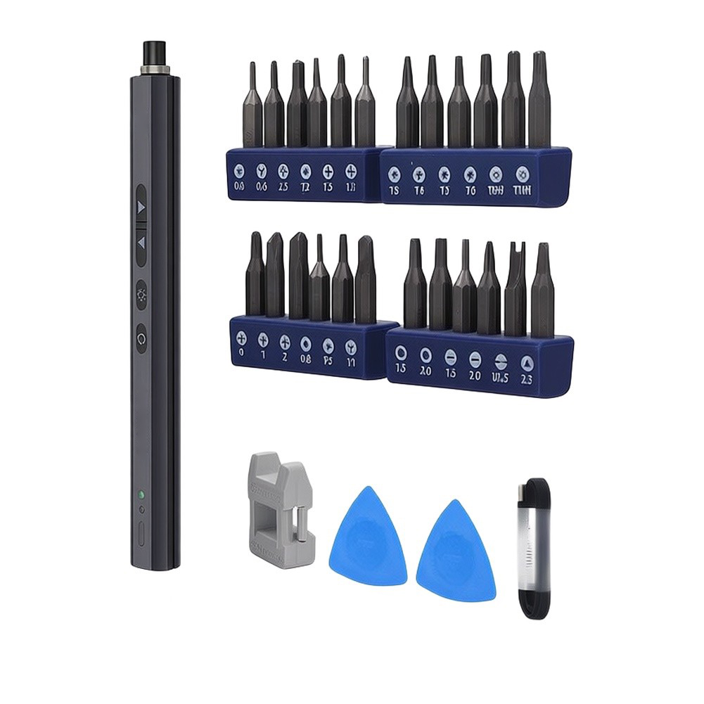 Kit Obeng Elektrik 24 Bit Lamp - Electric Screwdriver Rechargeable Usb ulasan dan harga