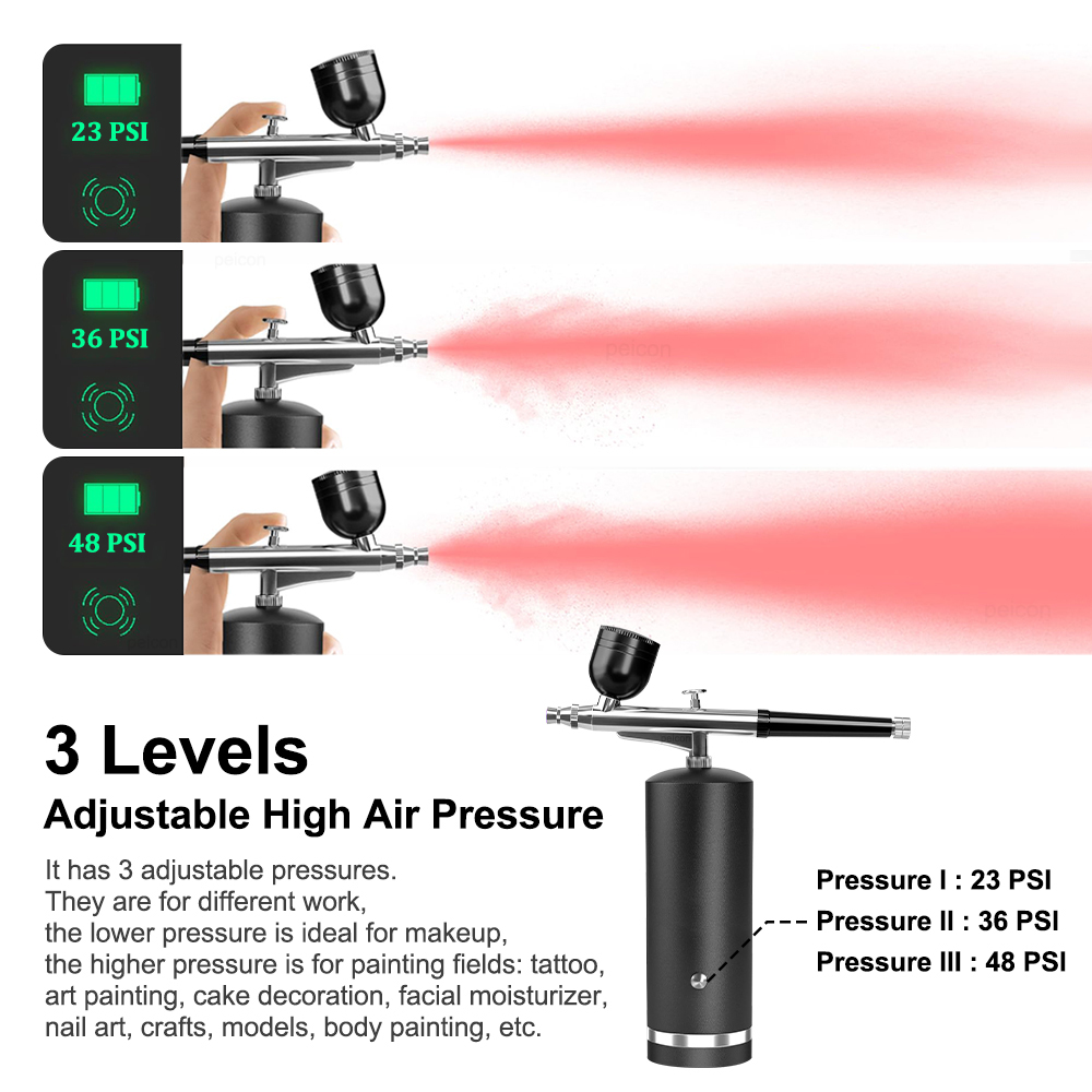 Airbrush dengan Kompresor, Pis - Airbrush Kit With Mini Compressor ulasan dan harga