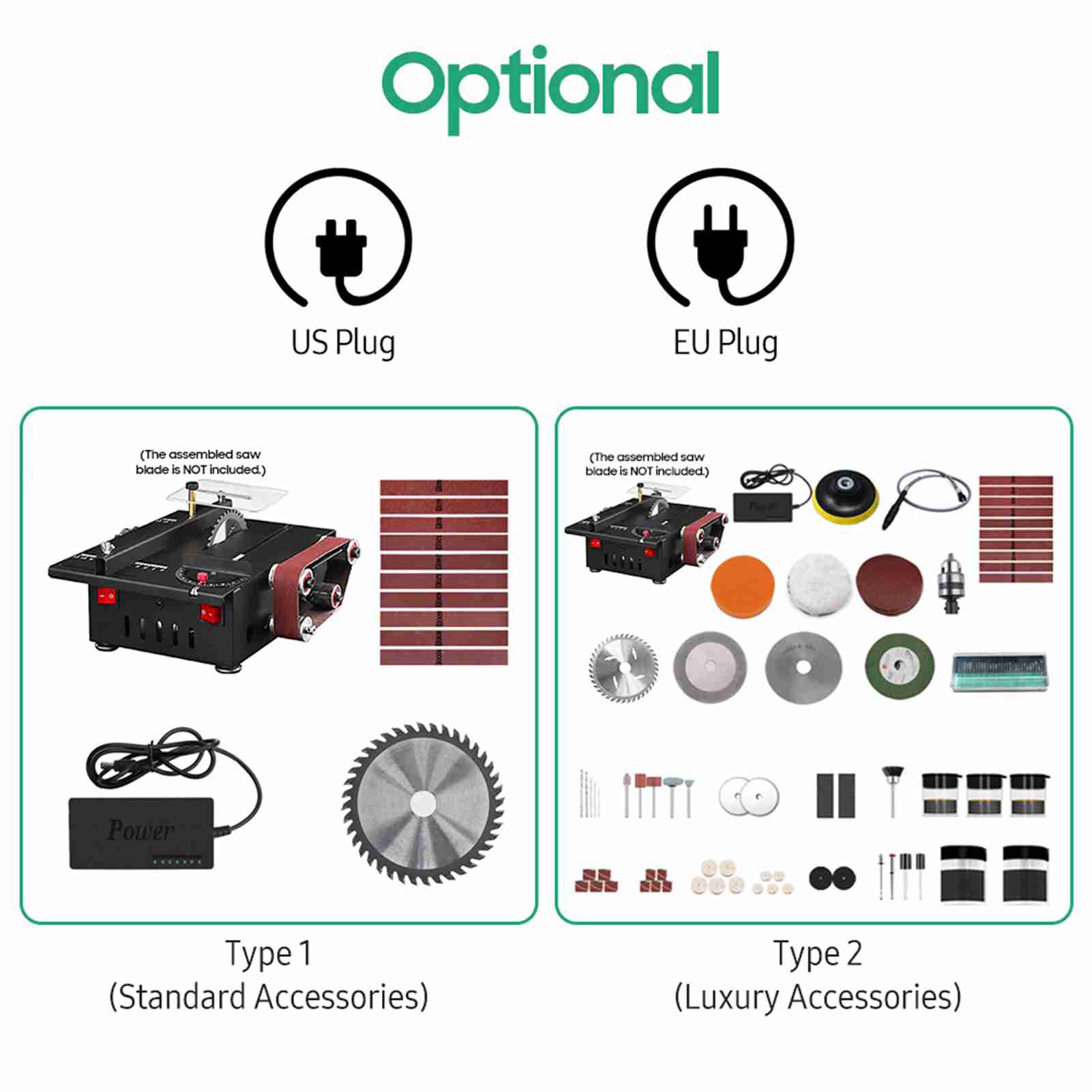 Gergaji Bangku Mini 200W dan S - Mini Table Saw For Woodworking ulasan dan harga