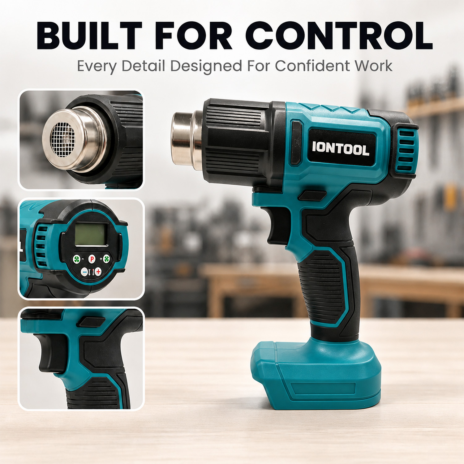 IONTOOL 250/500LPM 550 ℃   Pis - Cordless Heat Gun For Shrink Tubing ulasan dan harga