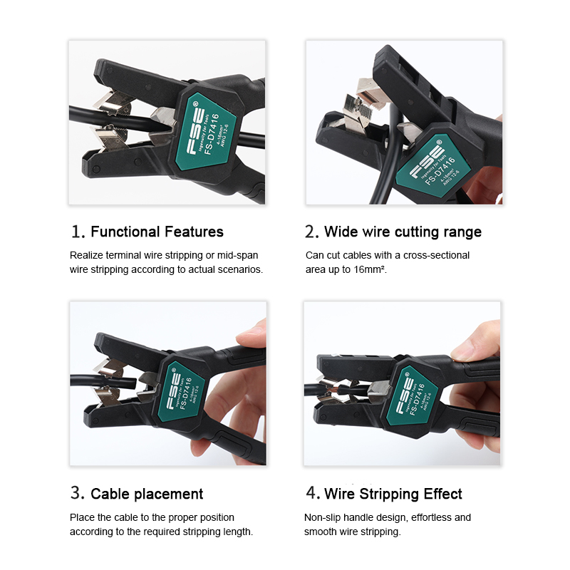FSE-D7026 Alat Pengupas Kabel  - Automatic Wire Stripper Cutter ulasan dan harga