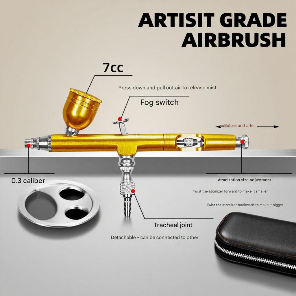 Airbrush Dual Action 0.3mm den - Airbrush Kit With Mini Compressor ulasan dan harga