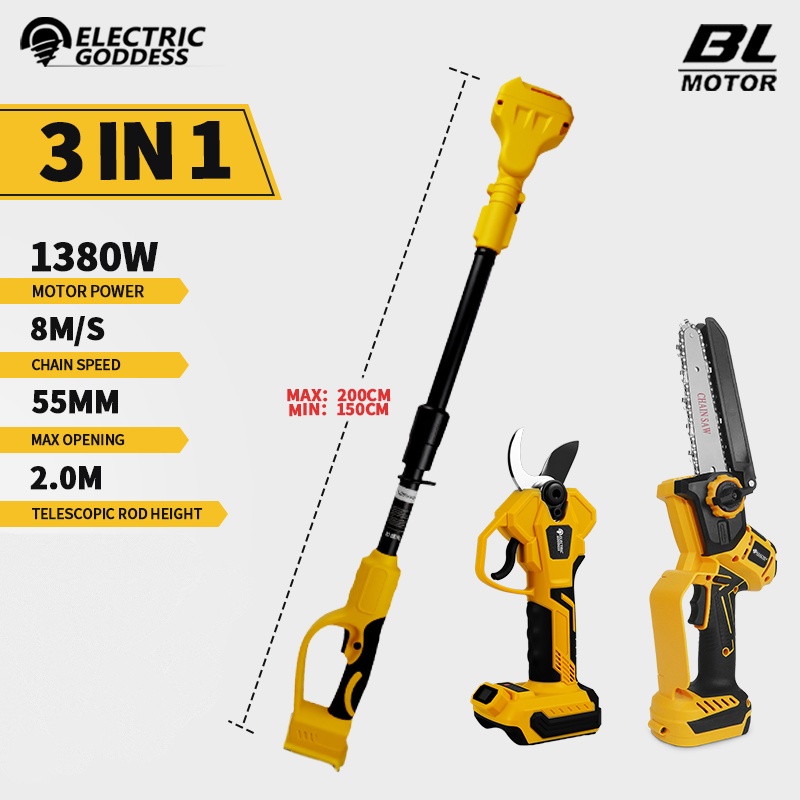 Gergaji Rantai Listrik Tanpa S - Mini Electric Chainsaw 6 Inch ulasan dan harga