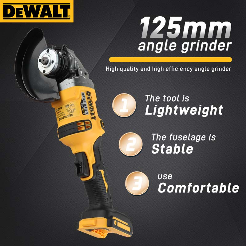 DEWALT DCG414 20V MAX Gerinda  - Brushless Angle Grinder Battery Powered ulasan dan harga