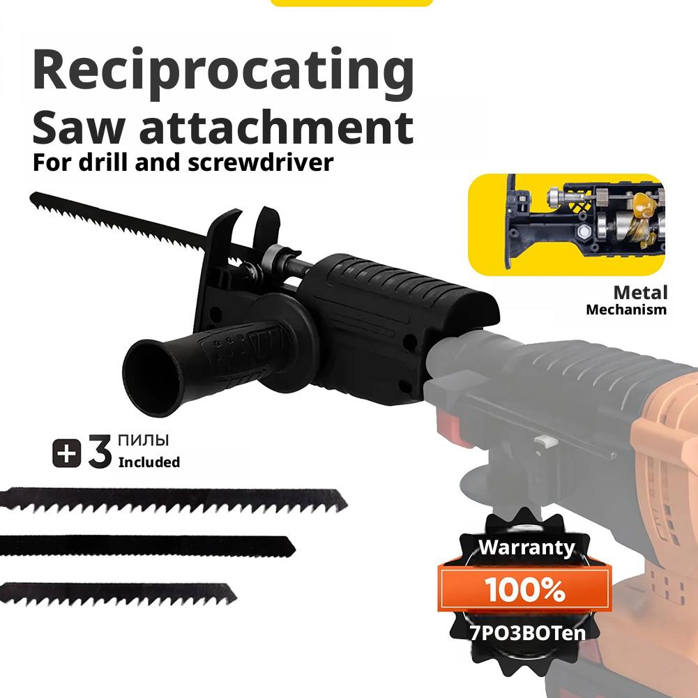 Adaptor Gergaji Bolak-Balik un - Reciprocating Saw Attachment Drill ulasan dan harga