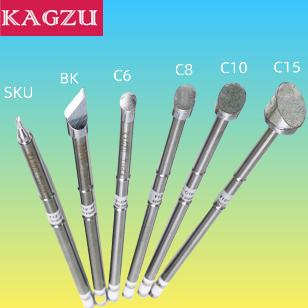 T12-BK/SKU/C6/C8/C10/C15 Ujung - Digital Soldering Station T12 ulasan dan harga