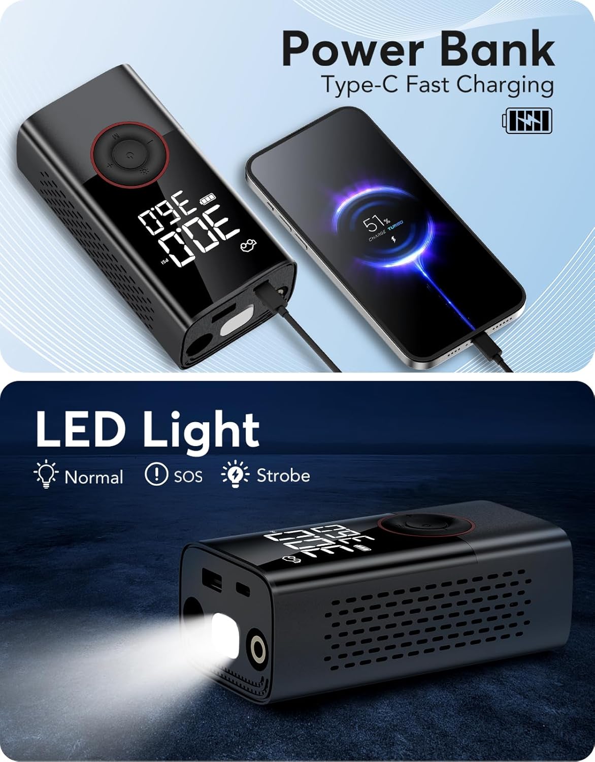Kompresor Udara Nirkabel Porta - Electrical ulasan dan harga