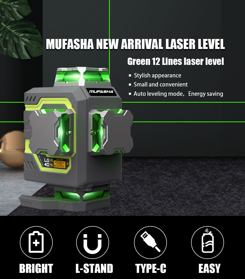 16 Garis Laser Level 360 Self  - Laser Level 16 Lines 4D Green ulasan dan harga